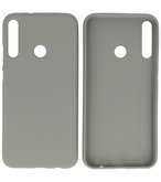 Color Backcover Telefoonhoesje voor Huawei P40 Lite E / Y7P - Grijs
