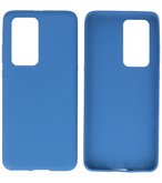 Color Backcover Telefoonhoesje voor Huawei P40 Pro - Navy