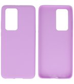 Color Backcover Telefoonhoesje voor Huawei P40 Pro - Paars