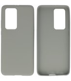 Color Backcover Telefoonhoesje voor Huawei P40 Pro - Grijs