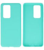 Color Backcover Telefoonhoesje voor Huawei P40 Pro - Turquoise