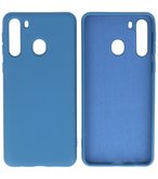 Fashion Backcover Telefoonhoesje voor Samsung Galaxy A21 - Navy