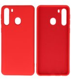 Fashion Backcover Telefoonhoesje voor Samsung Galaxy A21 - Rood