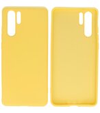 Fashion Backcover Telefoonhoesje voor Huawei P30 Pro - Geel