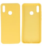 Fashion Backcover Telefoonhoesje voor Huawei P Smart 2019 - Geel