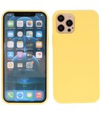 2.0mm Dikke Fashion Telefoonhoesje Backcover - Siliconen Hoesje - iPhone 12 - iPhone 12 Pro - Geel