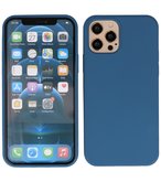 2.0mm Dikke Fashion Telefoonhoesje Backcover - Siliconen Hoesje - iPhone 12 Pro Max - Navy