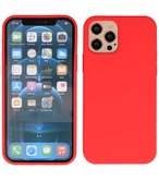 2.0mm Dikke Fashion Telefoonhoesje Backcover - Siliconen Hoesje - iPhone 12 Pro Max - Rood