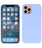 2.0mm Dikke Fashion Telefoonhoesje Backcover - Siliconen Hoesje - iPhone 12 Pro Max - Paars