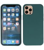 2.0mm Dikke Fashion Telefoonhoesje Backcover - Siliconen Hoesje - iPhone 12 Pro Max - Army Green