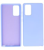 2.0mm Dikke Fashion Telefoonhoesje Backcover - Siliconen Hoesje - Samsung Galaxy Note 20- Paars
