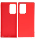 2.0mm Dikke Fashion Telefoonhoesje Backcover - Siliconen Hoesje - Samsung Galaxy Note 20 Ultra - Rood