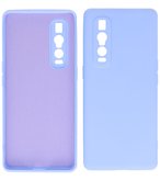 2.0mm Dikke Fashion Telefoonhoesje Backcover - Siliconen Hoesje - Oppo Find X2 Pro - Paars