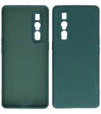 2.0mm Dikke Fashion Telefoonhoesje Backcover - Siliconen Hoesje - Oppo Find X2 Pro - Army Green