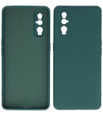 2.0mm Dikke Fashion Telefoonhoesje Backcover - Siliconen Hoesje - Oppo Find X2 - Army Green