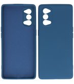 2.0mm Dikke Fashion Telefoonhoesje Backcover - Siliconen Hoesje - Oppo Reno 4 / Reno 4 5G - Navy