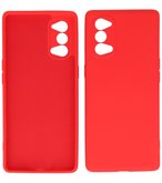 2.0mm Dikke Fashion Telefoonhoesje Backcover - Siliconen Hoesje - Oppo Reno 4 / Reno 4 5G - Rood