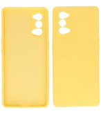 2.0mm Dikke Fashion Telefoonhoesje Backcover - Siliconen Hoesje - Oppo Reno 4 / Reno 4 5G - Geel