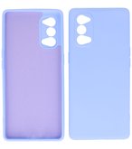 2.0mm Dikke Fashion Telefoonhoesje Backcover - Siliconen Hoesje - Oppo Reno 4 / Reno 4 5G- Paars