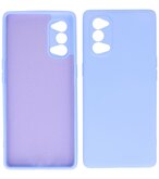 2.0mm Dikke Fashion Telefoonhoesje Backcover - Siliconen Hoesje - Oppo Reno 4 Pro 5G- Paars