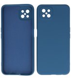 2.0mm Dikke Fashion Telefoonhoesje Backcover - Siliconen Hoesje - Oppo Reno 4 Z - Oppo A92s - Navy