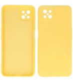 2.0mm Dikke Fashion Telefoonhoesje Backcover - Siliconen Hoesje - Oppo Reno 4 Z - Oppo A92s - Geel
