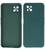 2.0mm Dikke Fashion Telefoonhoesje Backcover - Siliconen Hoesje - Oppo Reno 4 Z - Oppo A92s - Army Green