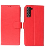 Booktype Wallet Case Telefoonhoesje voor Samsung Galaxy S21 Plus - Rood
