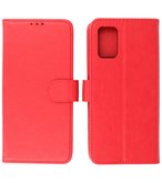 Booktype Wallet Case Telefoonhoesje voor Samsung Galaxy A02s / A03s - Rood