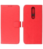 Booktype Wallet Case Telefoonhoesje voor Nokia 2.4 - Rood