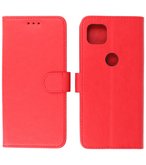 Booktype Wallet Case Telefoonhoesje voor Motorola Moto G 5G - Rood