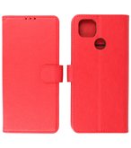 Booktype Wallet Case Telefoonhoesje voor Motorola Moto G9 Power (2020) - Rood