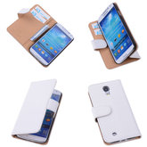 Bestcases Vintage Creme Book Cover Hoesje voor Samsung Galaxy S4 i9500