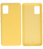 2.0mm Dikke Fashion Backcover Telefoonhoesje voor Samsung Galaxy A51 5G - Geel