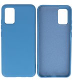 2.0mm Dikke Fashion Backcover Telefoonhoesje voor Samsung Galaxy A02s - Navy