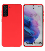 2.0mm Dikke Fashion Backcover Telefoonhoesje voor Samsung Galaxy S21 Plus - Rood