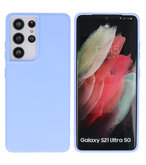 2.0mm Dikke Fashion Backcover Telefoonhoesje voor Samsung Galaxy S21 Ultra - Paars