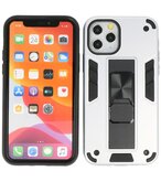 Tough Armor Hardcase Met Standfunctie Hoesje voor iPhone 11 Pro - Zilver