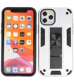 Tough Armor Hardcase Met Standfunctie Hoesje voor iPhone 11 Pro Max - Zilver