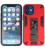 Tough Armor Hardcase Met Standfunctie Hoesje voor iPhone 12 Mini - Rood