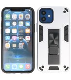 Tough Armor Hardcase Met Standfunctie Hoesje voor iPhone 12 Pro Max - Zilver