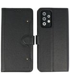 Book Case Pasjeshouder Telefoonhoesje voor Samsung Galaxy A72 / A72 5G - Zwart