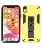 Tough Armor Hardcase Met Standfunctie Hoesje voor iPhone XR - Geel