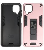 Tough Armor Hardcase Met Standfunctie Hoesje voor Samsung Galaxy A12 - Roze