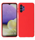 2.0mm Dikke Fashion Backcover Telefoonhoesje voor Samsung Galaxy A32 5G - Rood