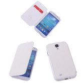 Bestcases Wit TPU Book Case Flip Cover Motief Hoesje voor Samsung Galaxy S4