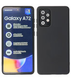 2.0mm Dikke Fashion Backcover Telefoonhoesje voor Samsung Galaxy A72 / A72 5G - Zwart