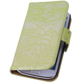 Lace Groen Hoesje voor Samsung Galaxy Note 3 Book/Wallet Case/Cover