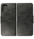 Portemonnee Wallet Case Hoesje voor OnePlus 9R - Zwart