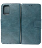 Portemonnee Wallet Case Hoesje voor OnePlus 9R - Blauw